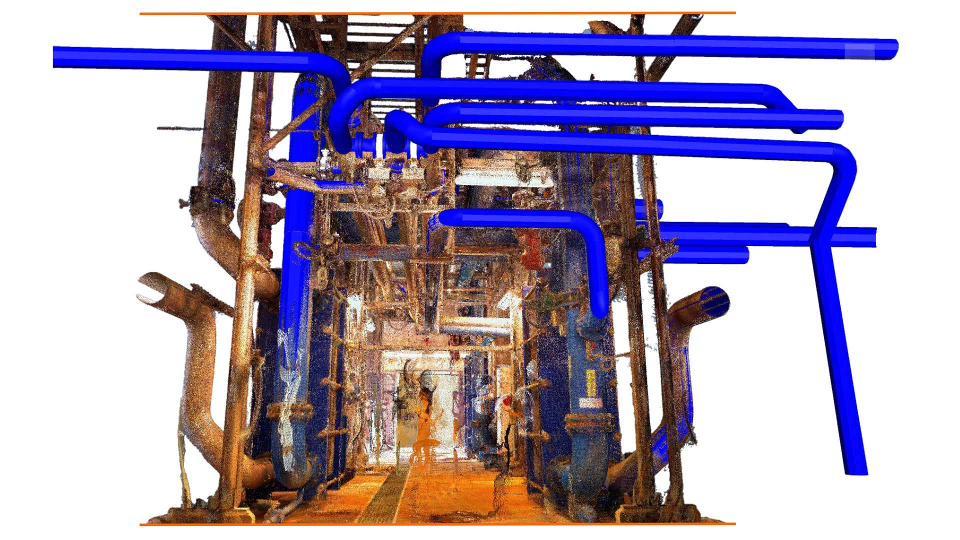 Services de numérisation 3D et de modélisation de nuages de points pour les installations industrielles - Moreau Engineering